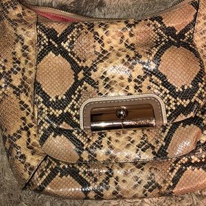 Snakeskin Authentic Coach Purse
